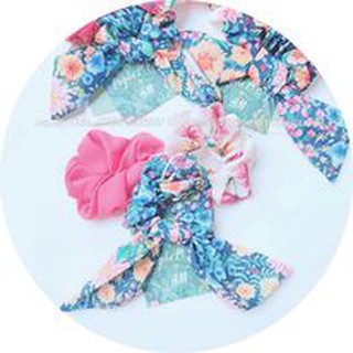 Set 3 dây buộc tóc bé gái bản to