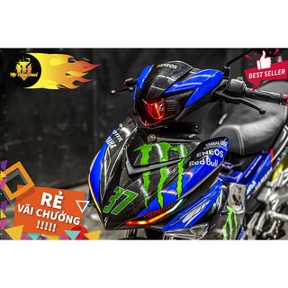 Tem Trùm Exciter 150 Monster Xanh Đen Hot Nhất