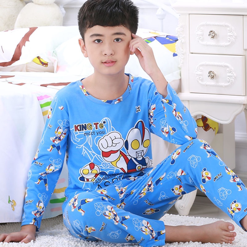 Bộ Đồ Ngủ Pijama Siêu Anh Hùng Marvel Dễ Thương Cho Bé Trai
