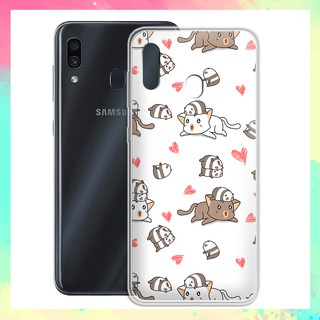[FREESHIP ĐƠN 50K] Ốp lưng Samsung Galaxy A30 in hình gấu trúc chibi cute - 01083 Silicone Dẻo