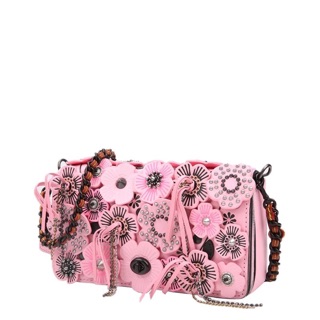 🆘RẺ VÔ ĐỊCH🆘Túi Coach hoa trà mini - dinky with tea rose