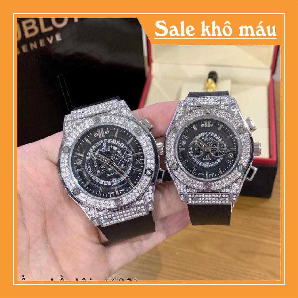 [Hublot đôi] Đồng hồ nam nữ Hublot - unisex cặp đôi dây cao su hương vani