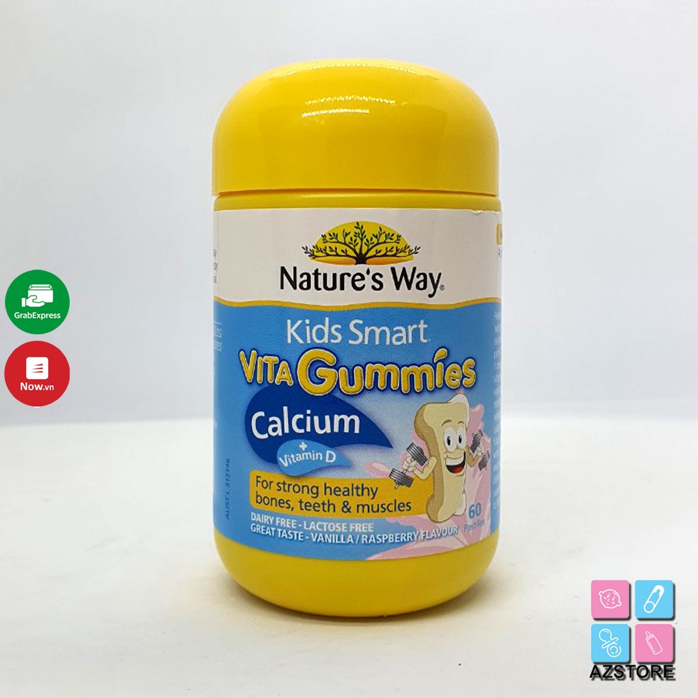 Vitamin Nature's Way Kids Smart Vita Gummies Multi-Vitamin +Vegies - Kẹo dẻo vitamin Rau Củ