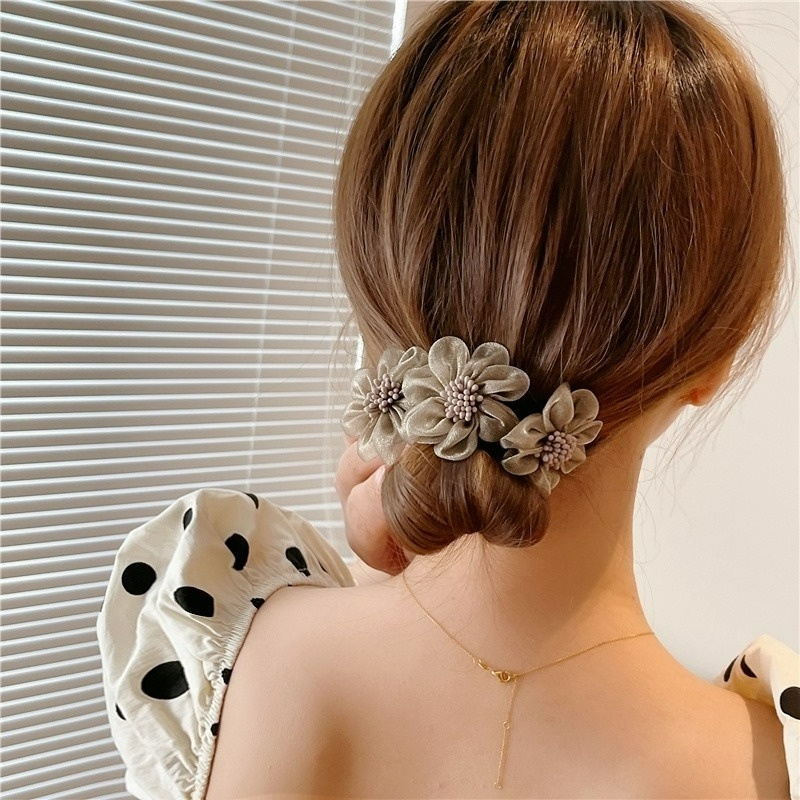 Trâm Cài Tóc Hình Hoa Nhiều Màu Sắc Phong Cách Retro Hàn Quốc Thời Trang Cho Nữ