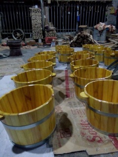 Chậu ngâm chân gỗ