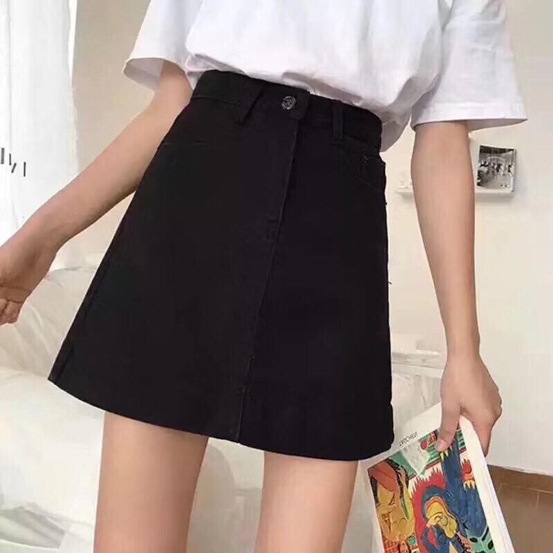 Chân váy bò trơn chữ A | BigBuy360 - bigbuy360.vn