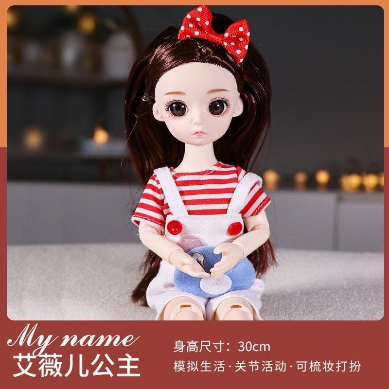 Bộ Búp Bê Công Chúa Nhỏ Xinh Đáng Yêu Cho Bé Gái 30cm