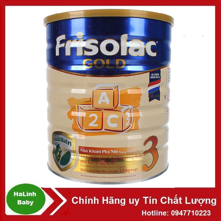 Sữa Friso Frisolac Gold 3 1.5kg [Date 2023]