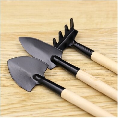 Bộ cuốc xẻng làm vườn mini 3 chi tiết tiện dụng