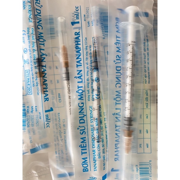 Xilanh 1ml lẻ 1 cây.