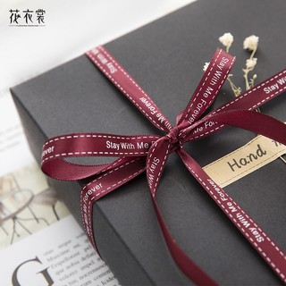 Dây ruy băng 1cm in hoa xinh xắn dùng trang trí quần áo