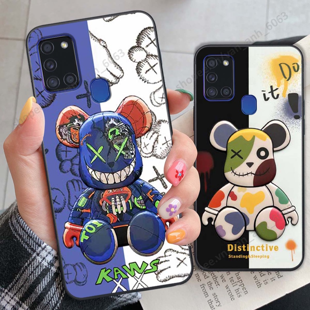 Ốp lưng Samsung A21s hình kaws, bear brick, venom thời trang siêu ngầu