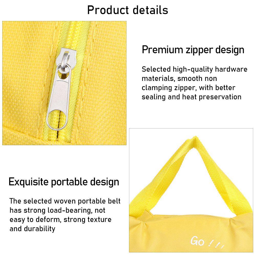 1 Túi Đựng Hộp Cơm Trưa Cách Nhiệt Họa Tiết Hoạt Hình Dễ Thương