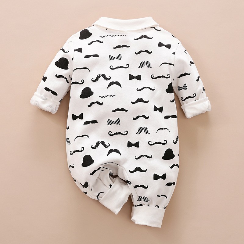 Bodysuit bé sơ sinh, áo sơ sinh cho bé từ 1 tháng đến 1 tuổi kiểu công tử chất liệu cotton 100% cao cấp  BD167