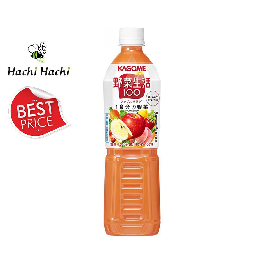 BEST PRICE - Nước ép rau củ quả nguyên chất Kagome Apple Salad 720ml  - Hachi Hachi Japan Shop