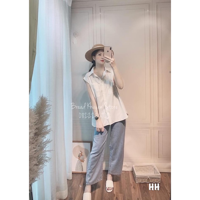 ÁO GU GẤU TRÒN TAY GẬP TÚI NGỰC