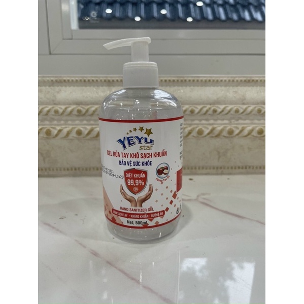 GEL RỬA TAY SÁT KHUẨN YEYU STAR 500ML HƯƠNG TÁO