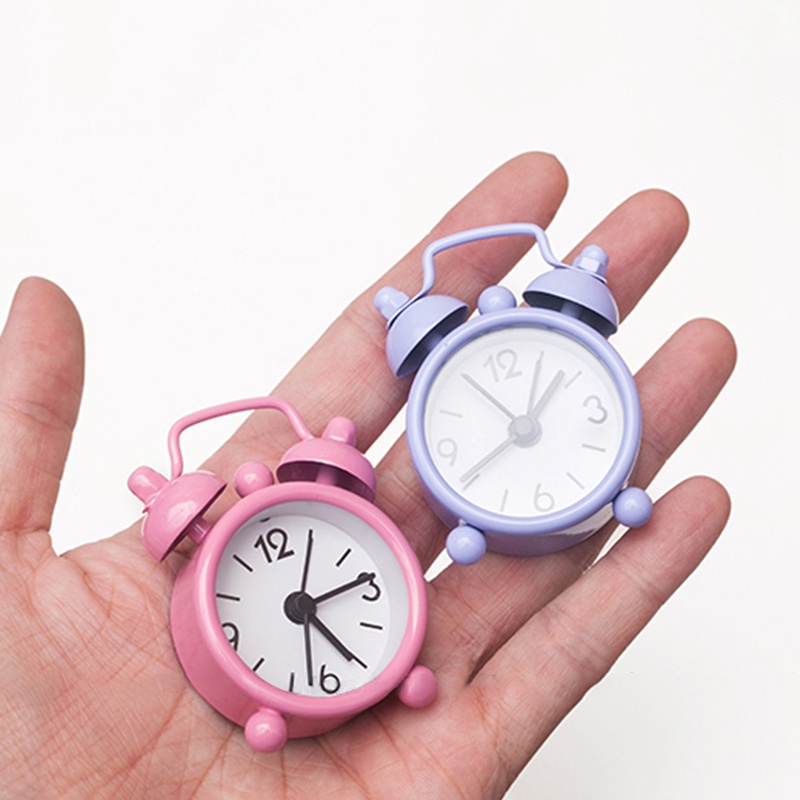 Đồng Hồ Báo Thức Kỹ Thuật Số Mini Bằng Kim Loại Để Bàn Trang Trí