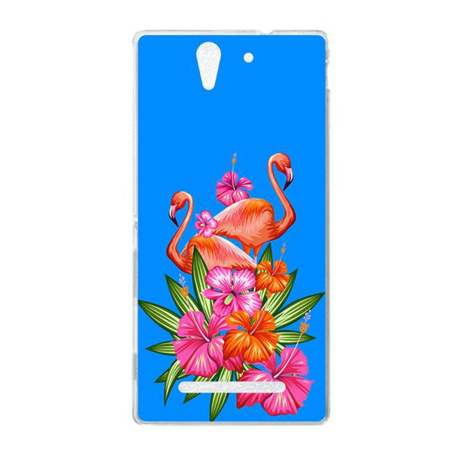 Ốp lưng silicone in họa tiết cho điện thoại Sony Xperia C3