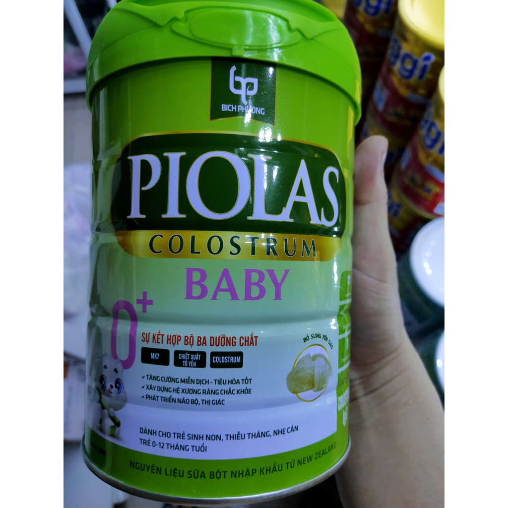 Sữa non PIOLAS COLOSTRUM Baby 0+ Trẻ từ 0-12 tháng. Trẻ sinh non thiếu tháng nhẹ cân