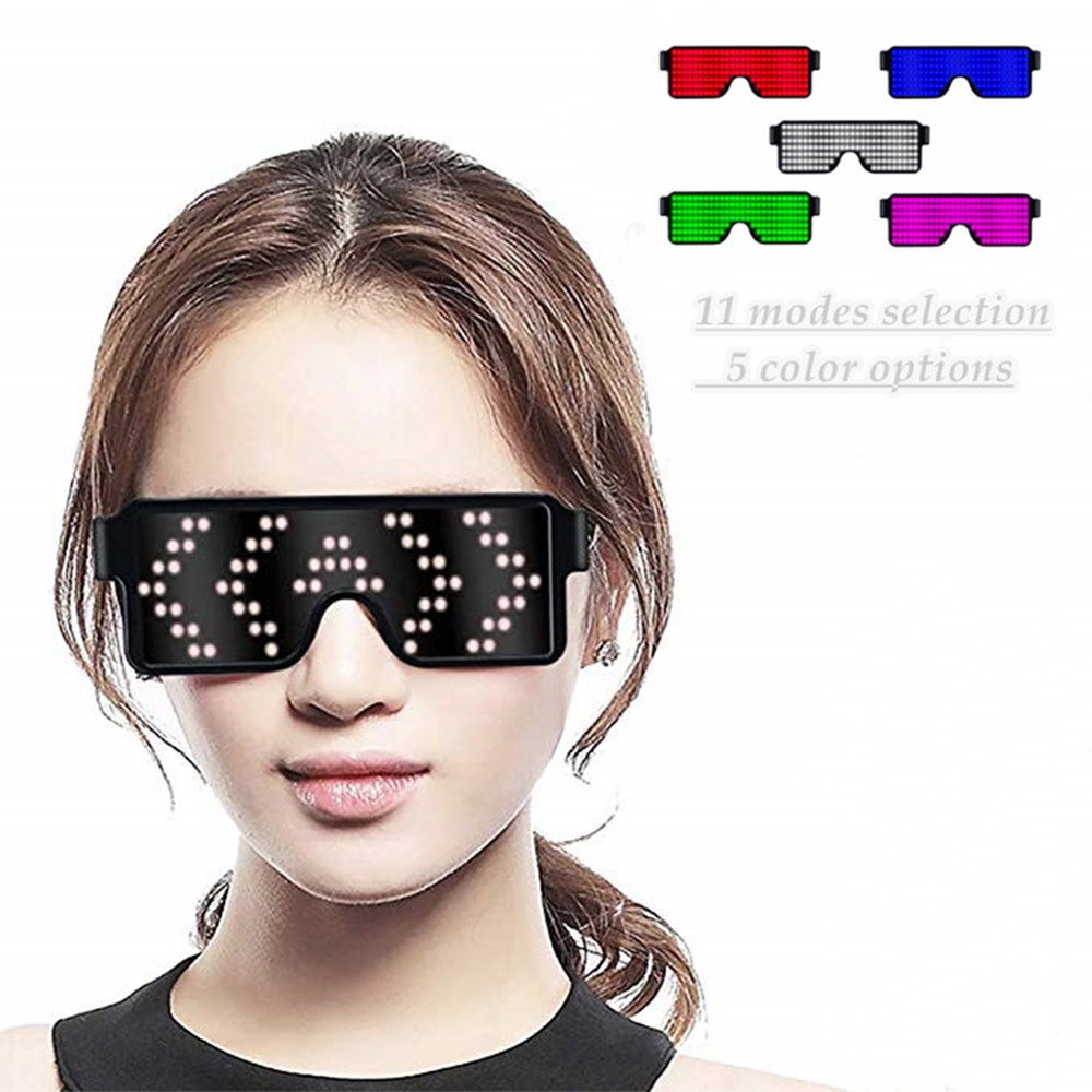 Mắt Kính Có Đèn LED Phát Sáng Nhiều Màu Độc Đáo Cho Nam Và Nữ
