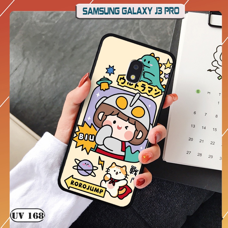 Ốp lưng nhám cho điện thoại Samsung Galaxy J3 Pro