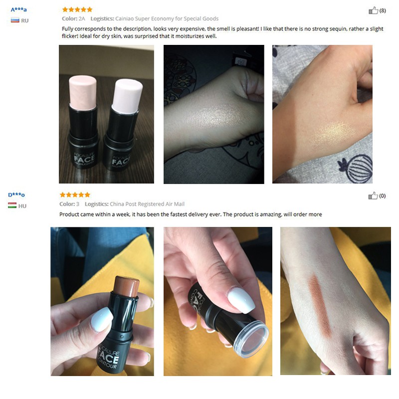 【READY STOCK】FOCALLURE Focallure Face Highlighter&Bronzer Stick Shimmer Powder Creamy Waterproof Concealer Glitter face contour face highlighter pen | BigBuy360 - bigbuy360.vn