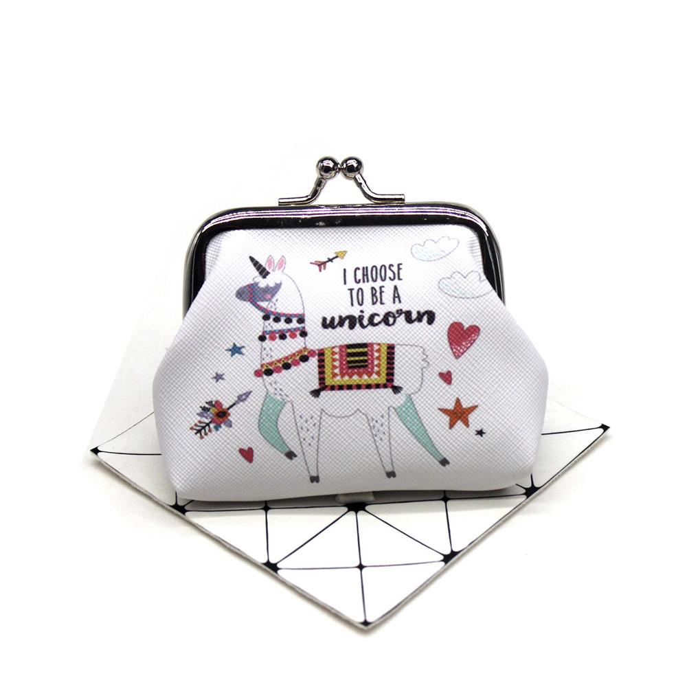 1 Ví Mini Đựng Tiền Xu Tạo Hình Lạc Đà Alpaca Dễ Thương