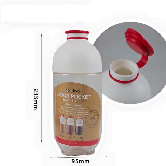 Hộp Interlock Grain Bottle Lock&Lock INL312  INL313  Dùng Đựng Hạt Và Thực Phẩm Khô - Hàng Chính Hãng