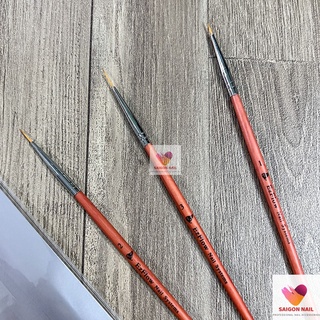 Bộ 3 cây cọ râu Ezflow Nail Systems