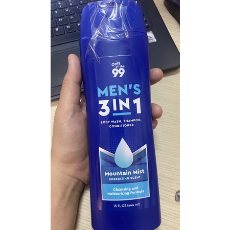 sữa tắm gội toàn thân MEN’S 3in1 chai 444ml