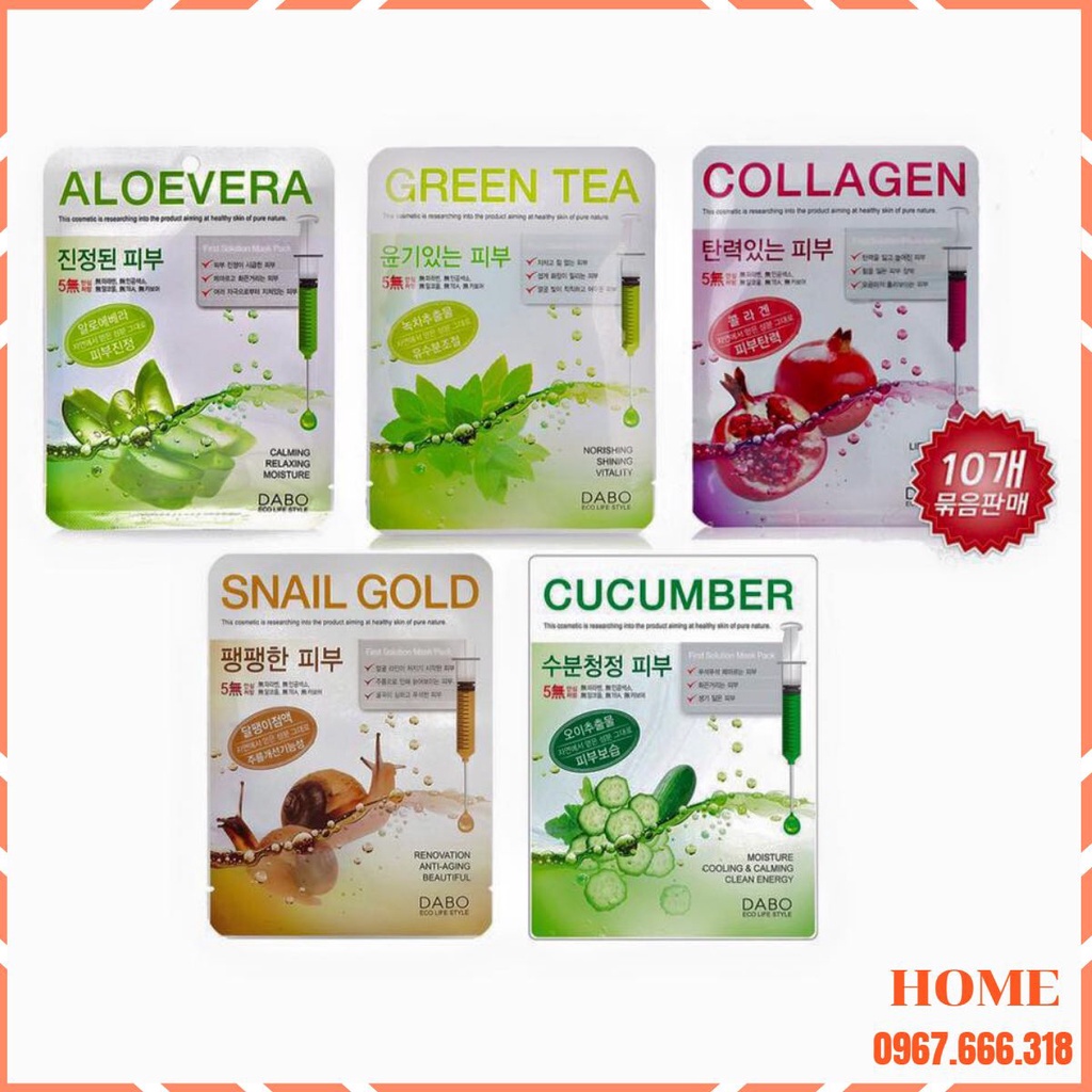 Mix 10 Đắp mặt Dabo Hàn Quốc Chính hãng