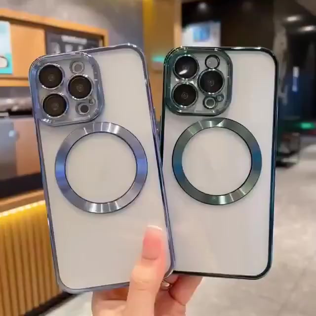 Ốp Điện Thoại Silicon Mềm Trong Suốt Có Vòng Kim Loại Sang Trọng Cho Iphone 12 13 ProMax 7+ 8 PLUS X XS MAX XR SE 2020 | BigBuy360 - bigbuy360.vn