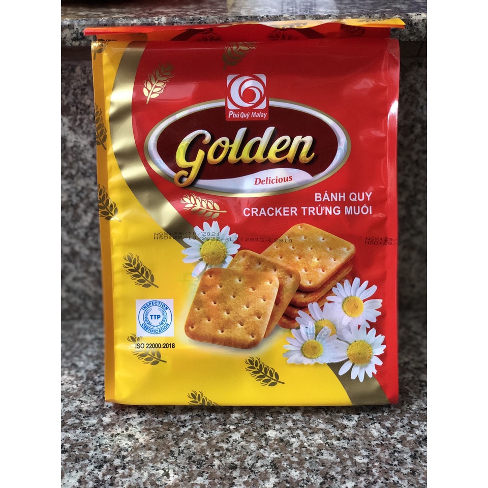 Bánh Quy Cracker vị Trứng Muối 280gr