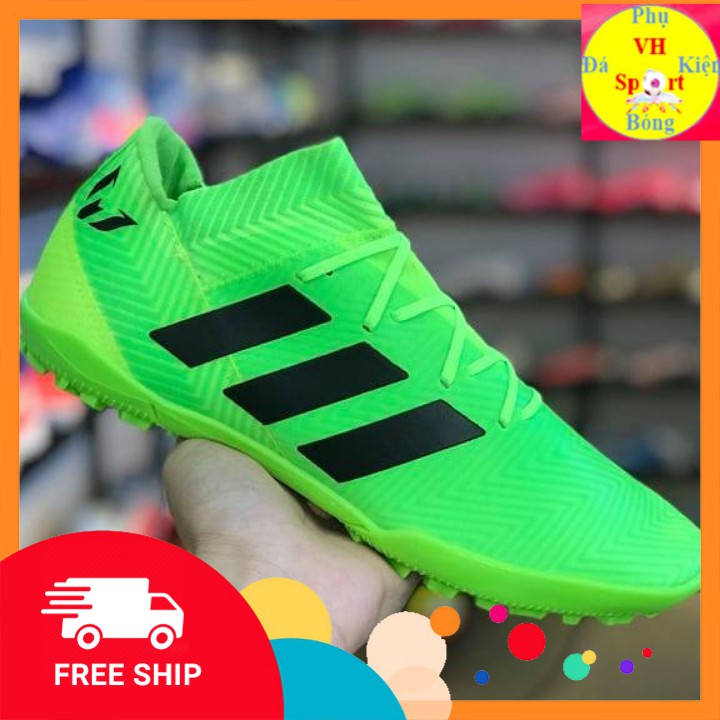 Giày đá bóng ,đá banh sân cỏ nhân tạo Adidas Nemeziz 18.3 TF Xanh Chuối
