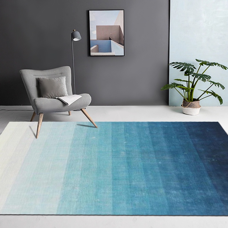 Thảm Lót Sàn Phòng Khách / Ngủ Màu Đen / Xám Gradient Kích Thước Lớn Phong Cách Tối Giản