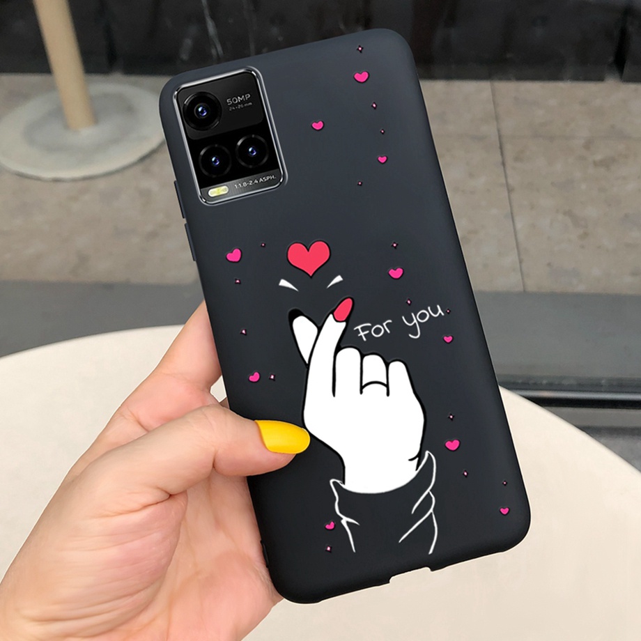 Ốp điện thoại silicon dẻo họa tiết thời trang cho Vivo Y21 2021 Y33S Y21S Y15s Y15A