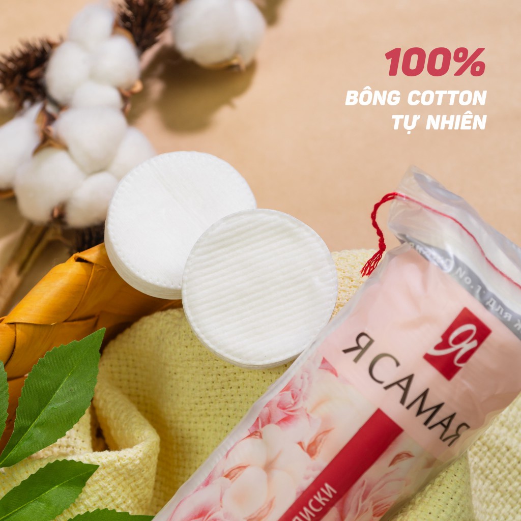 Bông Tẩy Trang Ya Samaya RCAMAR 100% Cotton Nga 150 miếng