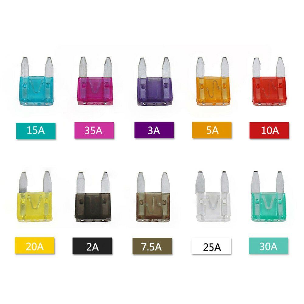 Set 1 120 Cầu Chì Lưỡi Dao Mini 2-30A Chuyên Dụng Cho Xe Hơi