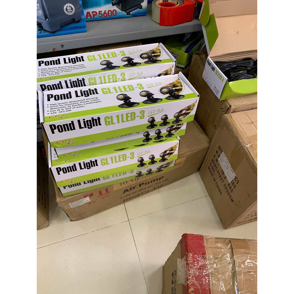 Đèn Led Jebao GL1LED-3 GL2LED-3 Âm Nước Cho Hồ Koi - Hồ Non Bộ