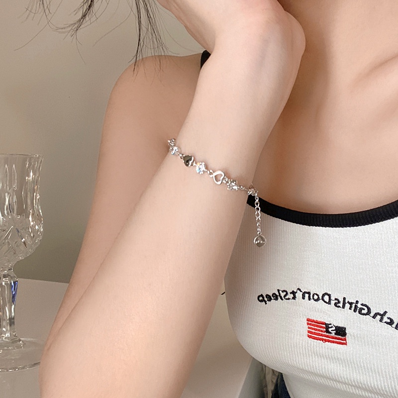 Vòng Tay Hình Trái Tim Thiết Kế Đơn Giản Cá Tính