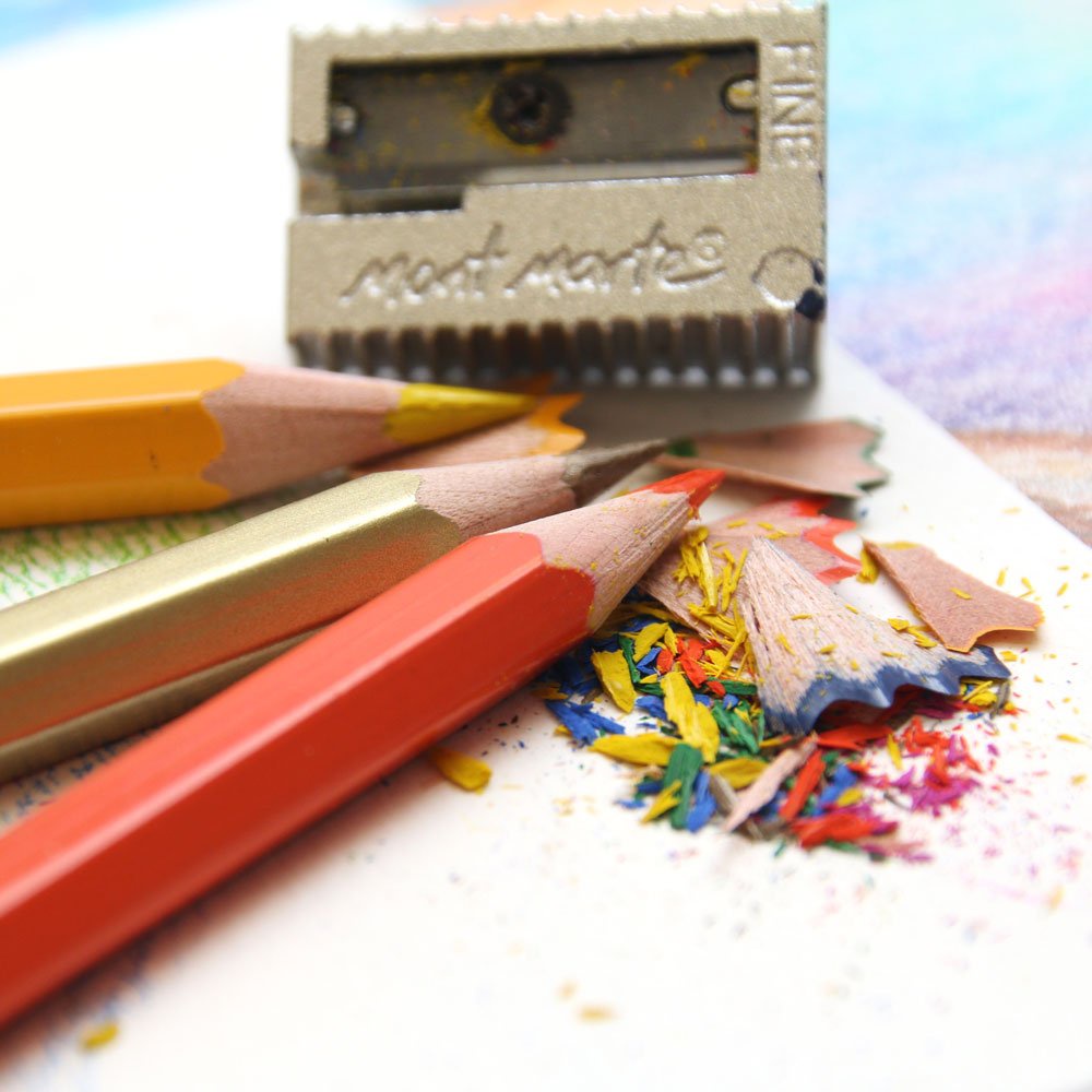 Cá Chép - Bộ bút chì màu Mont Marte Colour Pencils 24pc - Essential Colours - MM-MPN0095