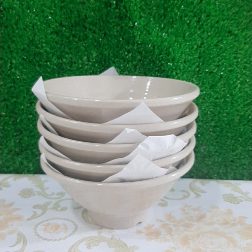 Tô Nhựa Melamine, X16N , X17N, X18N Màu Nâu, Nhà Hàng Sang Trọng - Cao Cấp