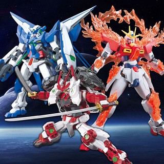▤℡Bandai Mô hình lắp ráp Gundam HG HGBF 1/144 Máy bay chiến đấu thoáng qua Glacier God Wood Burning Flame 00Q