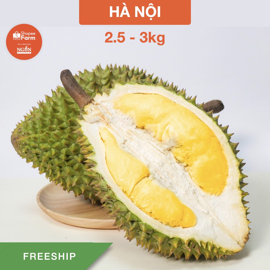 [HN] Trái 2.5 - 3kg Sầu Riêng ri6 Cai Lậy Chín Già Tự Nhiên - Shopeefarm