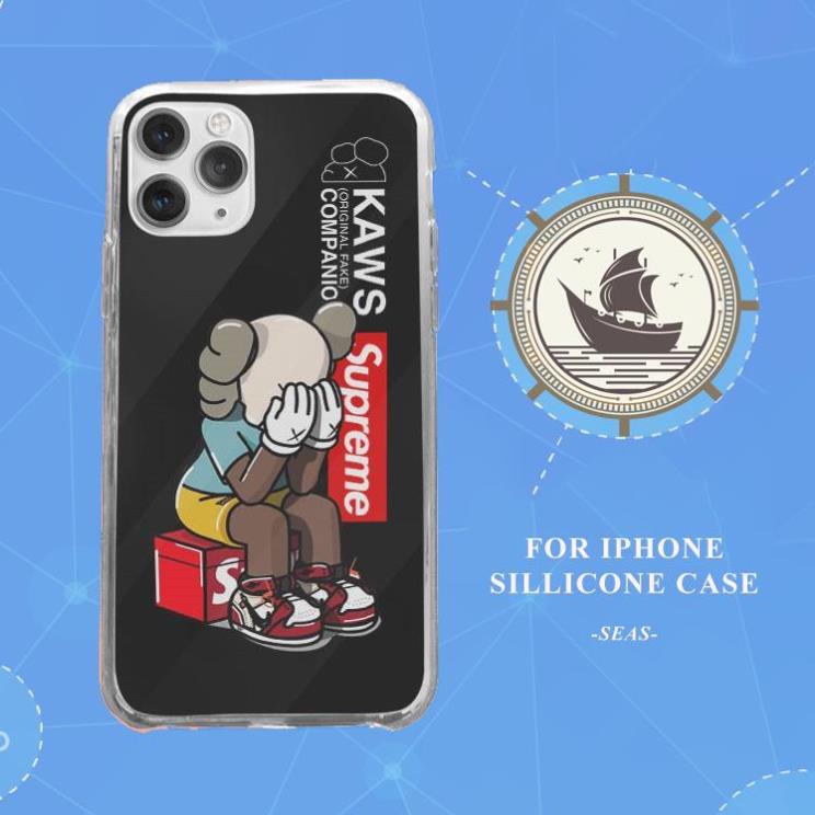 Ốp lưng iphone Supreme kaws dành cho Iphone 6 7 8 Plus X Xr 11 12 Pro Max JC20200800107