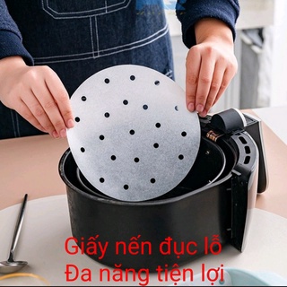 Giấy thấm dầu. Giấy nến đục lỗ thấm dầu nhà bếp, thấm hút dầu cực tốt