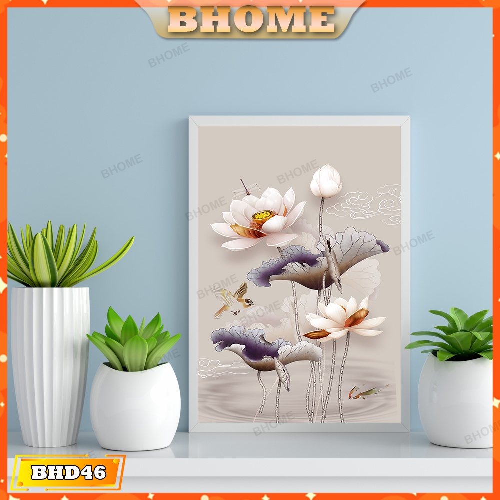 Tranh Treo Tường Hoa Sen Thuần Khiết