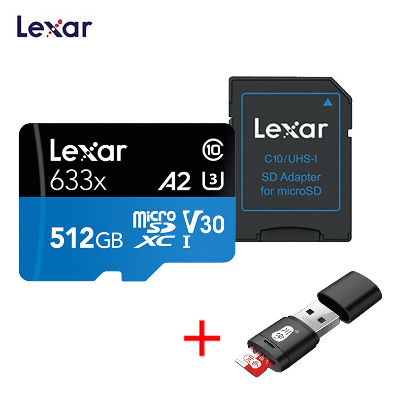 Thẻ Hiệu Suất Cao Lexar 512GB 128GB 256GB 64GB 32GB 633x microSDHC microSDXC UHS-I 95MB / s 45MB / s
