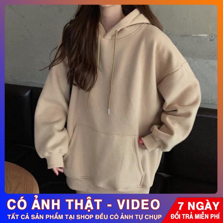 Áo Hoodie BASIC ❤️FREESHIP❤️ Áo Hoodie Trơn form rộng unisex nam nữ dày dặn cực ấm | BigBuy360 - bigbuy360.vn